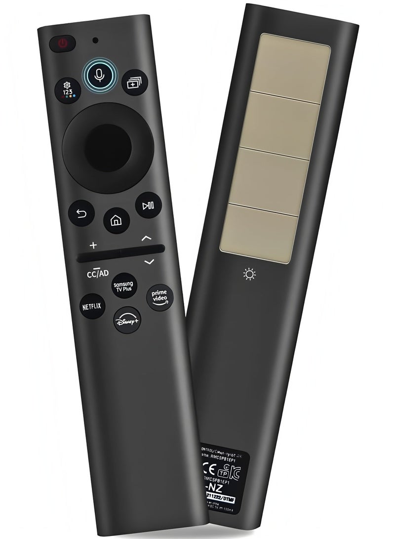 فليفيو جهاز تحكم عن بعد عالمي يعمل بالطاقة الشمسية لأجهزة تلفزيون سامسونج الذكية، توجيه الأوامر الصوتية، جهاز تحكم عن بعد صوتي يعمل بالطاقة الشمسية - Image 1